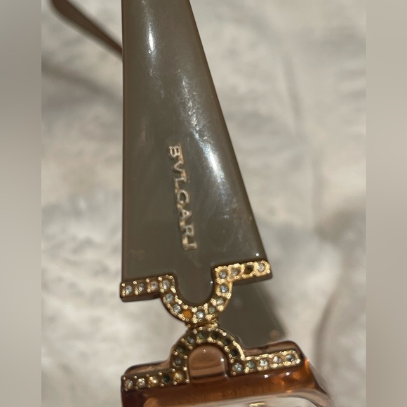 Bvrgari framer auténtico usados 841 51015 135 cuadrados con logo en los brazos - Picture 3 of 9